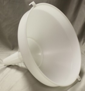 10" Plastic Funnel w/Fine Filter Screen