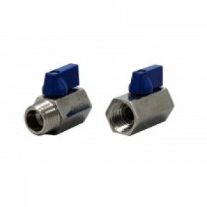 1/2" Mini Ball Valve M/F S/S 316
