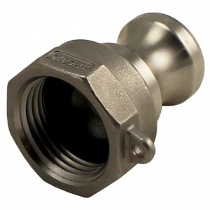1/2" Type A Adapter w/ 3/4" Garden Hose (for wort chiller) 304 S/S