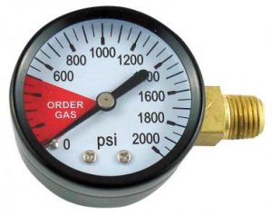LH 0-2000psi Replacement Regulator Gauge