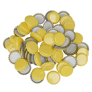 Crown Caps - Yellow (144)