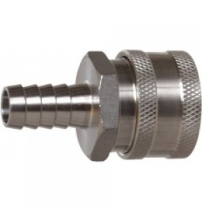 Female S/S Quick Disconnect w/ 1/2" Barb