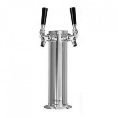 Tower, 2-Faucet Air Cooled (S/S), 3" Diameter (Includes Faucets, Knobs, Lines, & Hardware)