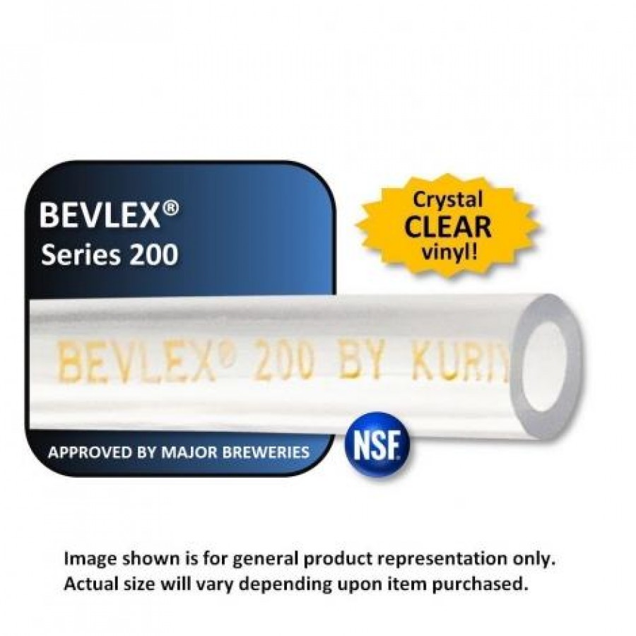 Clear Vinyl Beer Hose 5/16 x 9/16 OD 1 ft, product image from Quirkyhomebrew