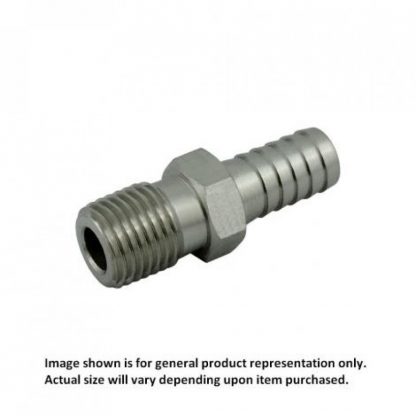 Hose Stem Fitting 1/2" Barb x 3/8" MPT