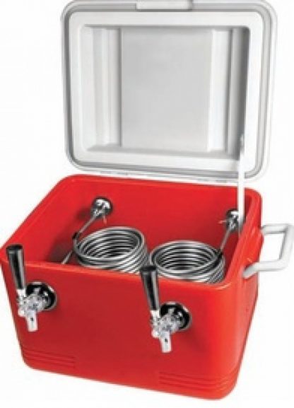 Double tap jockey box, 50' coil, 24qt Krome Brand