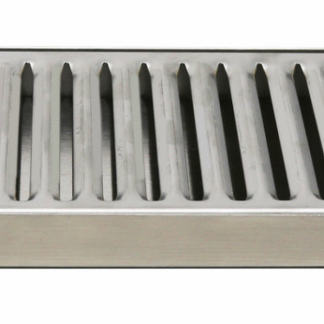 Wall Mount Drip Tray 6" x 6" Brushed Stainless