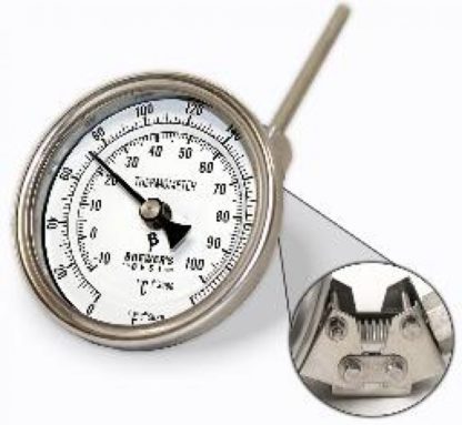 Brewers Best Adjustable Kettle Thermometer 3" Face x 4" Probe