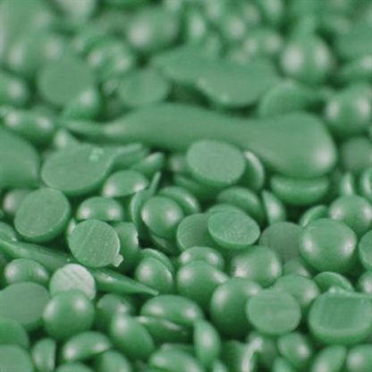 Bottle Wax Beads - Green 1lb