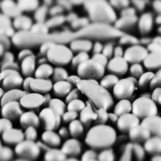Bottle Wax Beads - Silver - 1 LB
