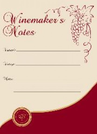 Winemaker's Notes Wine Bottle Labels - 30
