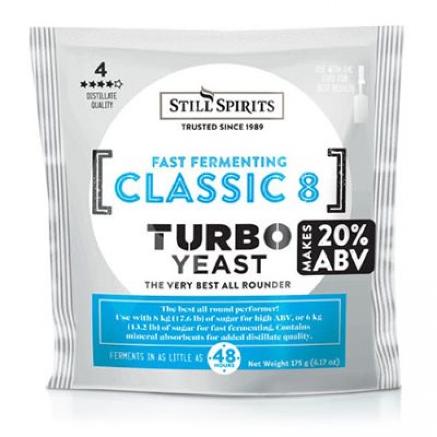 Still Spirits Classic 8 Turbo Yeast UREA version (TY48) 180 g, product image from Quirkyhomebrew