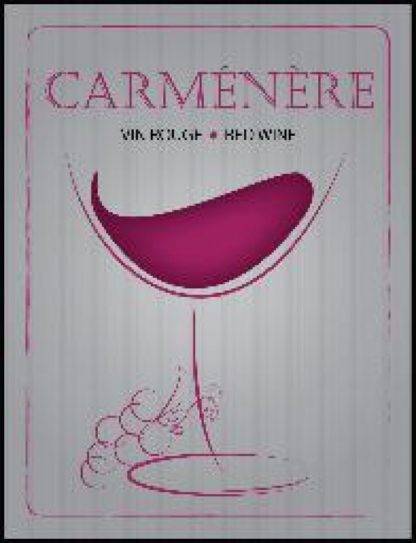 Carmenere Wine Labels 30/Pack