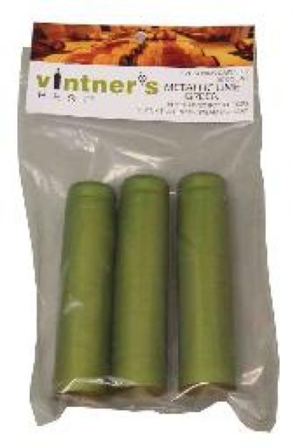 Metallic Lime Green PVC Shrink Capsule 30/Bag
