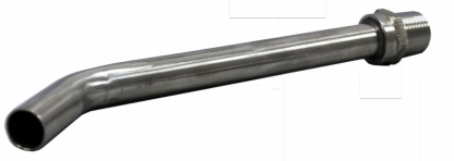Long SS Pick Up Tube 1/2"MPT x 5/8" Tube x 8"L