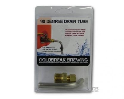 Coldbreak 90 Degree Drain Tube  1/2" NPT to 3/8" S/S Drain Tube