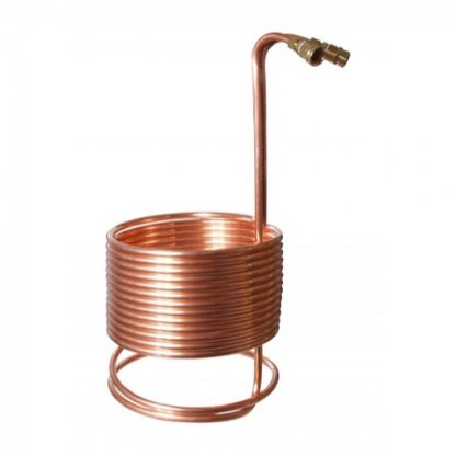 SuperChiller Copper Immersion Wort Chiller 50' x1/2" w/Brass Fittings