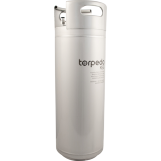 Draw Clear Beer Torpedo Stainless Keg Buoy with Floating 3" Stainless Dip Tube 