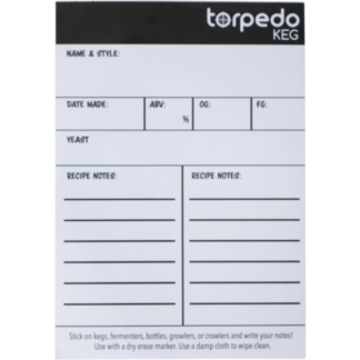 Torpedo Keg Beverage Tags (Pack of 10)