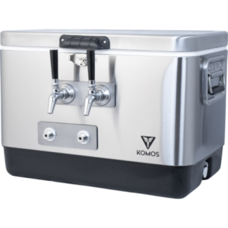 KOMOS® Stainless Steel Draft Box (2 Tap) - Front Entry