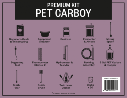 Winemaking Starter Kit with PET Carboy "Premium Kit" - Image 2
