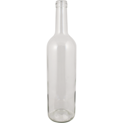 Farro Glass | Premium Wine Bottles | Bordeaux | Clear (Flint) | 750 mL | Case of 12