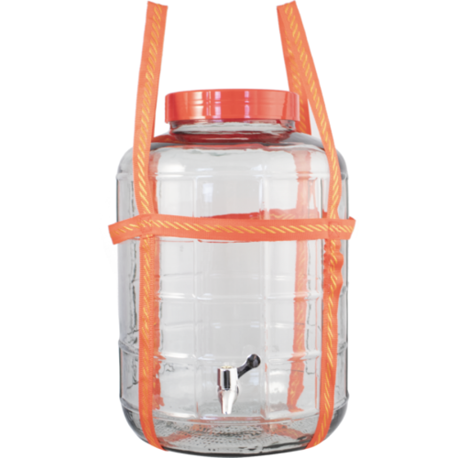 thumbnail image 2 of Home Brew Ohio 6 Gallon Glass Carboy | Includes Drilled Bung & Twin Bubble Airlock | Homebrewing Kit 2 of 4
