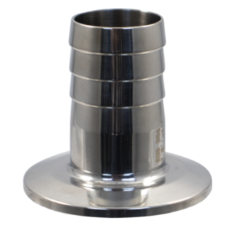 1.5" TC (Tri Clamp) x 1" Barb. 2" long