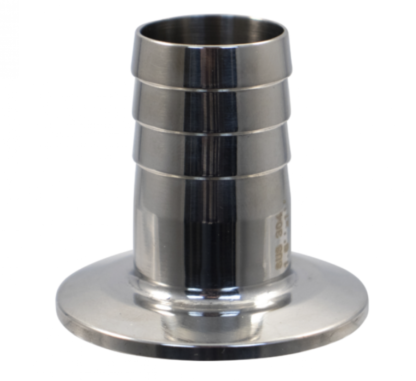 1.5" TC (Tri Clamp) x 1" Barb. 2" long