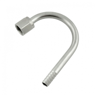 180° Swivel Elbow, 1/4"B X 1/4"FFL (304 S/S)
