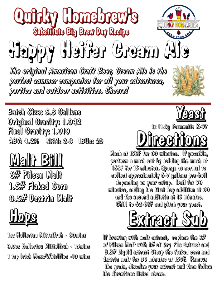 thumbnail interactive-video image 1 of American Cream Ale 5 Gallon Home Brew Beer Ingredient Kit - Make Your Own Ale 1 of 4