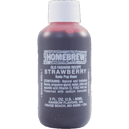 Rainbow Flavors | Strawberry Extract | Old Fashion Recipe | Soda Pop Base 2fl oz