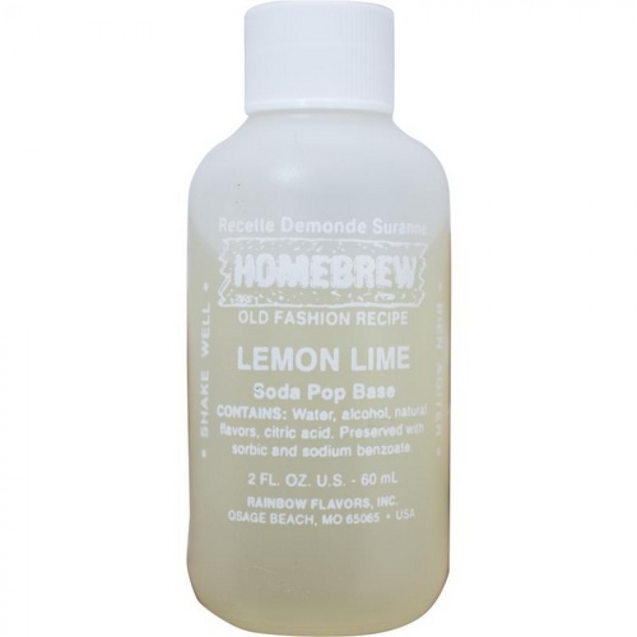 Rainbow Flavors | Lemon Lime Extract | Old Fashion Recipe | Soda Pop Base 2fl oz