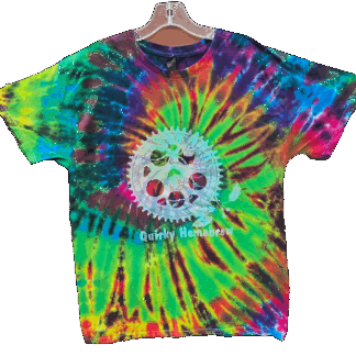 Quirky Homebrew Tie Dyed Unisex T-Shirt - Large - Shirt #3