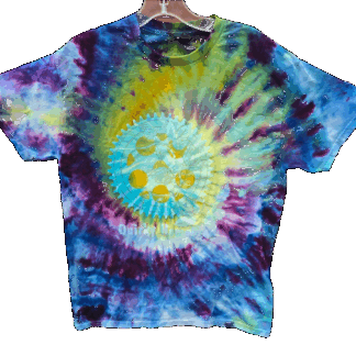 Quirky Homebrew Tie Dyed Unisex T-Shirt - Medium - Shirt #1