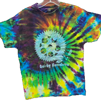 Quirky Homebrew Tie Dyed Unisex T-Shirt - Medium - Shirt #2