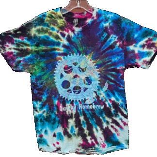 Quirky Homebrew Tie Dyed Unisex T-Shirt - Medium - Shirt #3