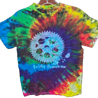 Quirky Homebrew Tie Dyed Unisex T-Shirt - Small - Shirt #2