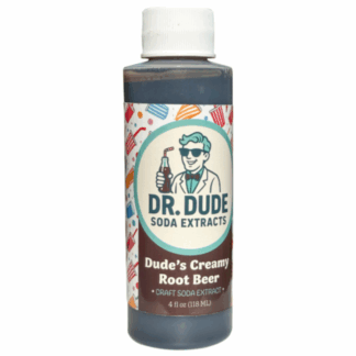 Dr. Dude Soda Extracts | Dude's Creamy Root Beer | 4 oz