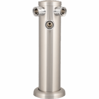 KOMOS® 3-Tap Brushed Stainless Draft Tower Kit (Without Faucets)