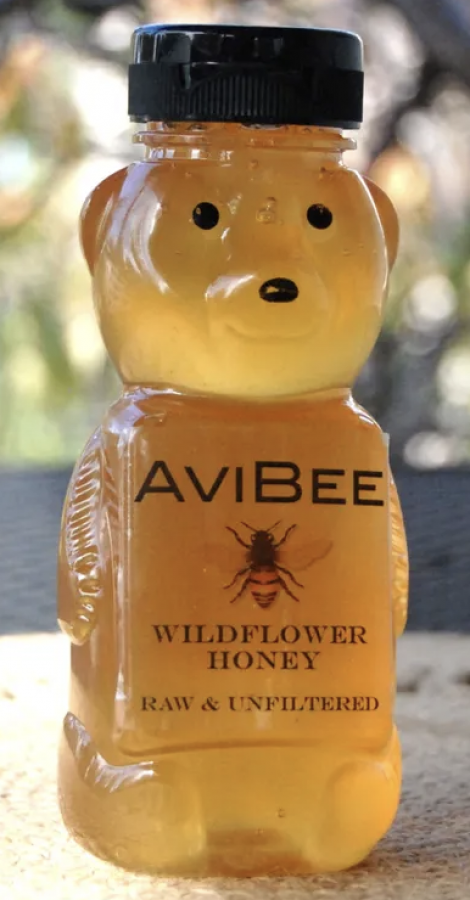 Avibee Wildflower Honey 12oz Bear