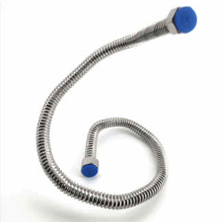 Stainless Flexi Arm | Flexible Recirculation Arm for BrewZilla | 31.5" Long | 1/2" Hex Nut