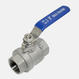 3/4" NPT Threaded Full Port Ball Valve, 2-Piece, Stainless Steel 316