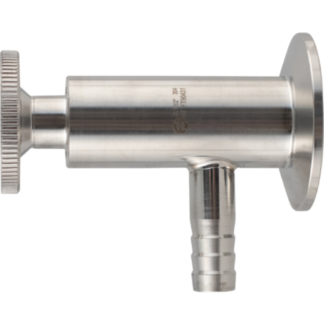 ForgeFit® Stainless Sample Valve | 1.5" T.C. With 1/2" Barb