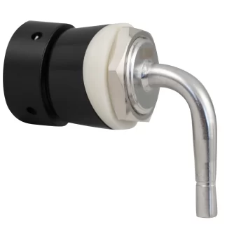 Beer Faucet Shank | Tower Shank | Matte Black | Duotight Compatible Barb | Intertap® | NukaTap®