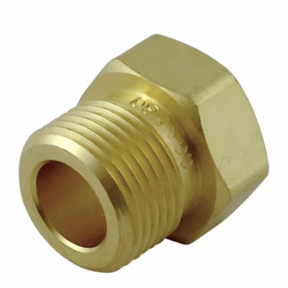 Nitrogen (N2) Tank Nut, Cga580 (Brass)