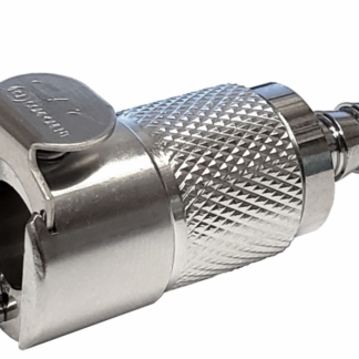 Quick Disconnect, Chrome Plated Female x 1/4" Barb with Check Valve