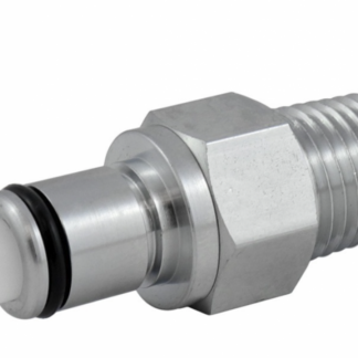Quick Disconnect, Chrome Plated Male x 1/4" MPT with Check Valve