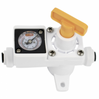 Duotight In-Line Regulator | Built-In Pressure Gauge | 0-150 PSI | Liquid & Gas Compatible | 6.35 mm Duotight