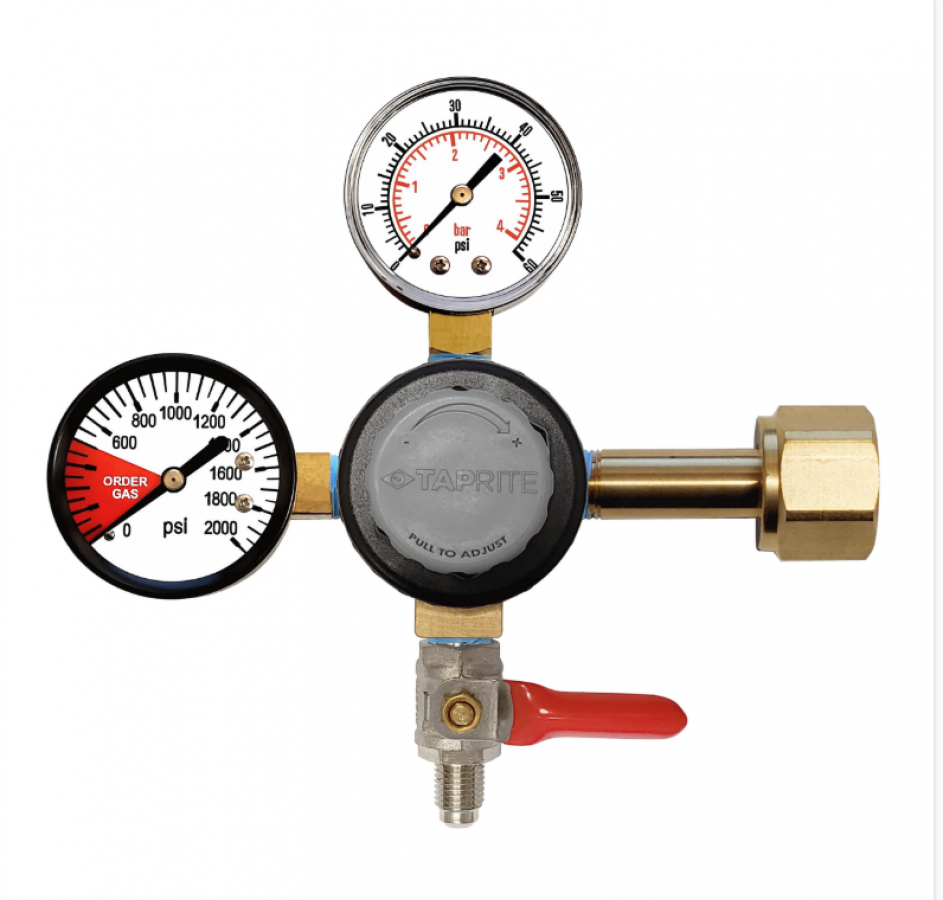 CO2 Regulator with 1/4" MFL-So-W/Chk 60:2000 (Taprite)